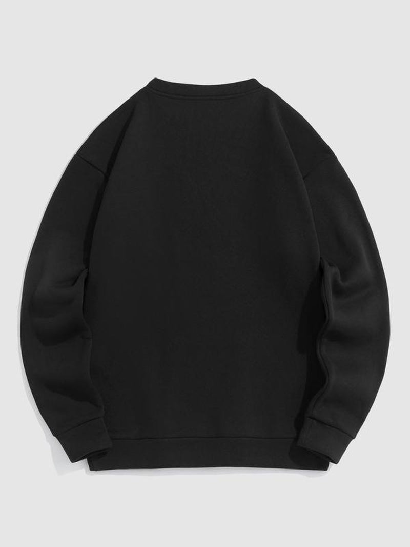 Women'S Letter Print Drop Shoulder Pullover, Fashion Casual Crew Neck Sweatshirt for Daily Holiday Outdoor Wear, Women Clothing for Spring & Fall - Bela Fils BoutiqueBela Fils Boutique