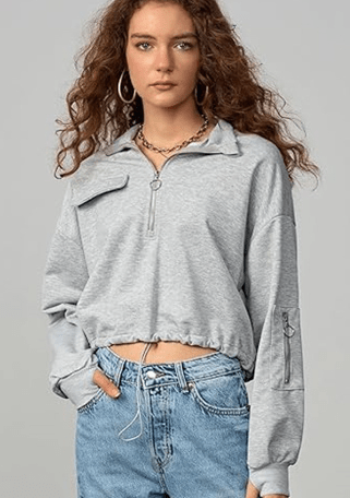 Women's Long Sleeve Casual Sweatshirt - Bela Fils BoutiqueBela Fils Boutique