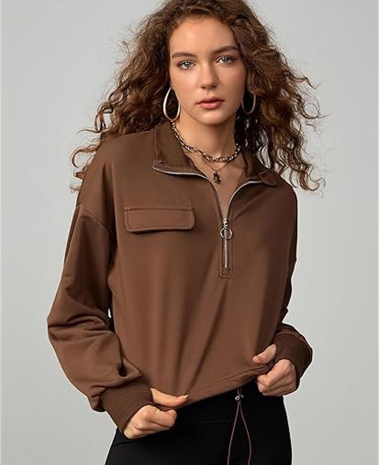 Women's Long Sleeve Casual Sweatshirt - Bela Fils BoutiqueBela Fils Boutique