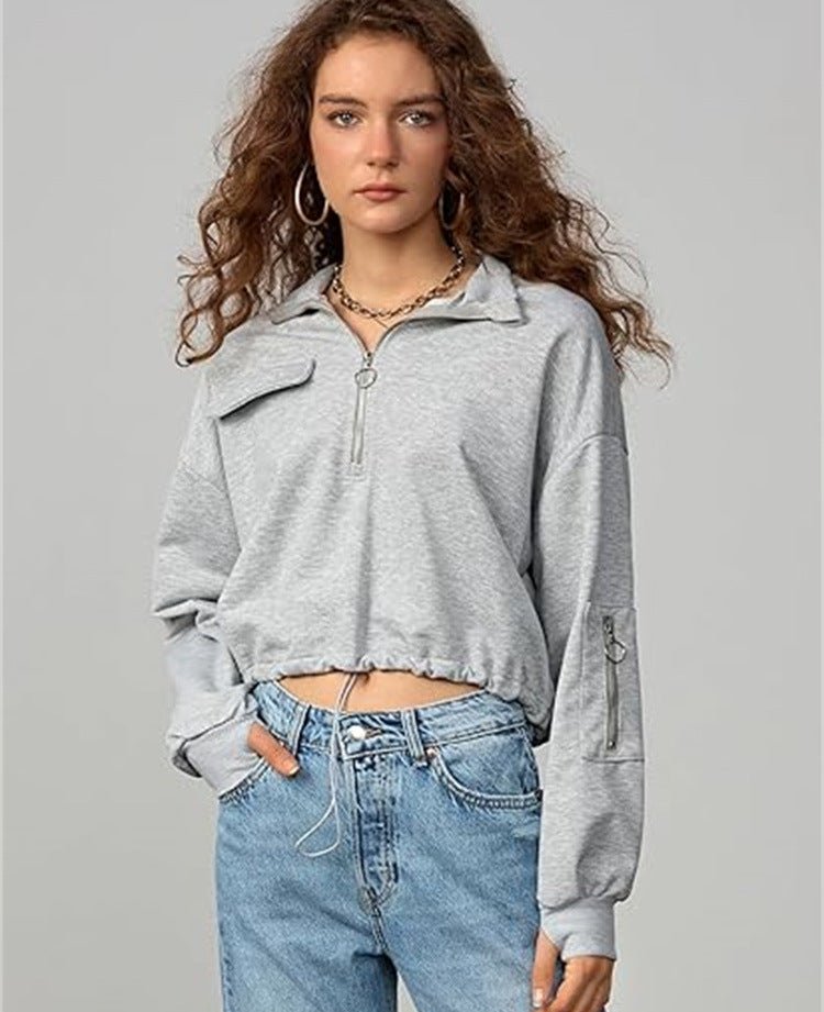 Women's Long Sleeve Casual Sweatshirt - Bela Fils BoutiqueBela Fils Boutique