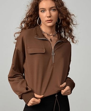Women's Long Sleeve Casual Sweatshirt - Bela Fils BoutiqueBela Fils Boutique