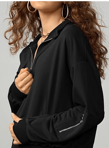 Women's Long Sleeve Casual Sweatshirt - Bela Fils BoutiqueBela Fils Boutique