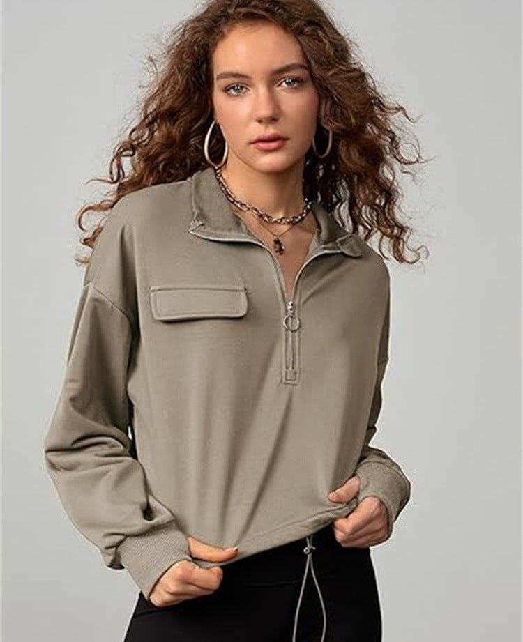 Women's Long Sleeve Casual Sweatshirt - Bela Fils BoutiqueBela Fils Boutique