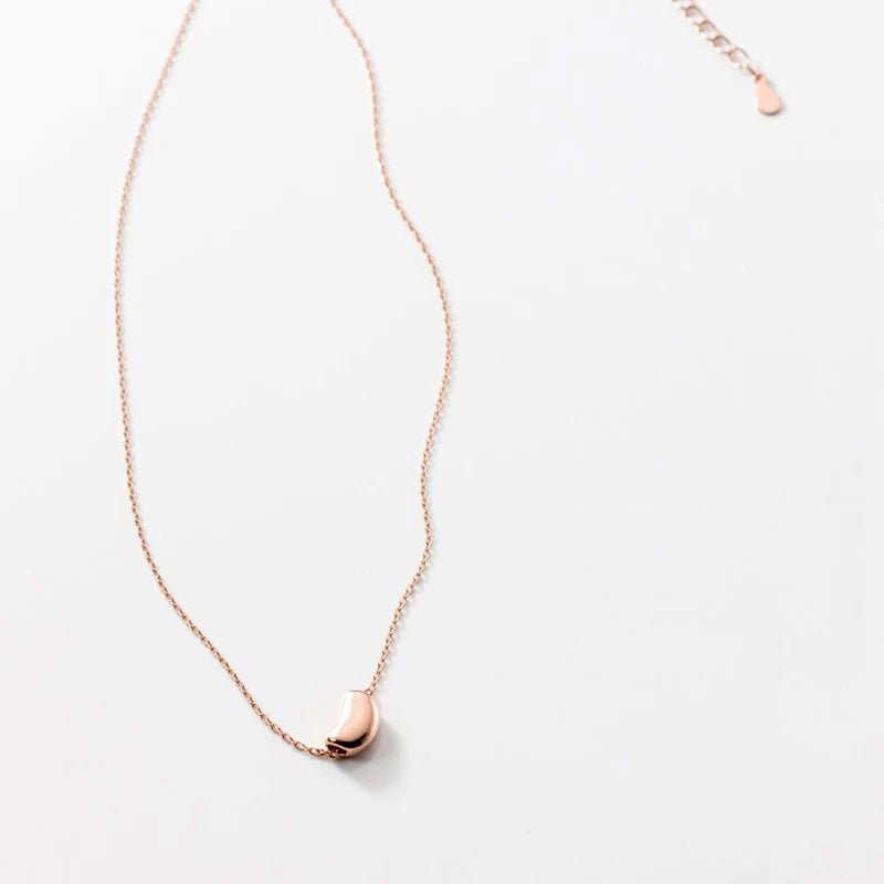 Women'S Necklace 925 Silver Chains Woman on Neck Silver Small Beans Pendant Jewelry for Women Necklace Silver Girl - Bela Fils BoutiqueBela Fils Boutique
