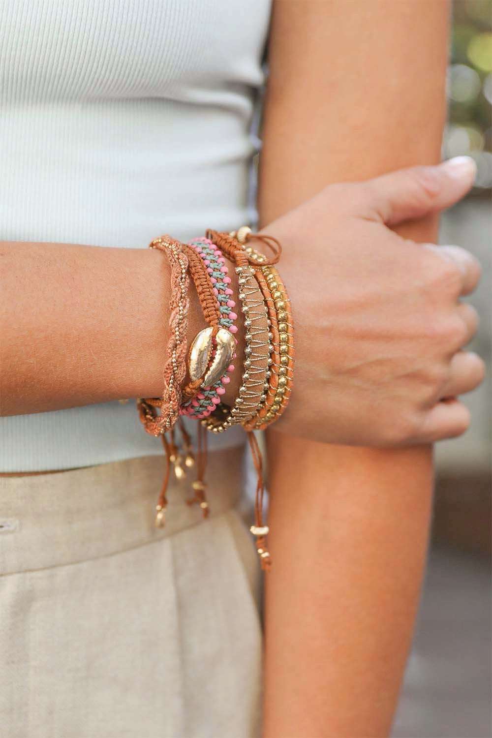 Woven Stackable Beaded Bracelet - Bela Fils BoutiqueAccessoriesBela Fils Boutique