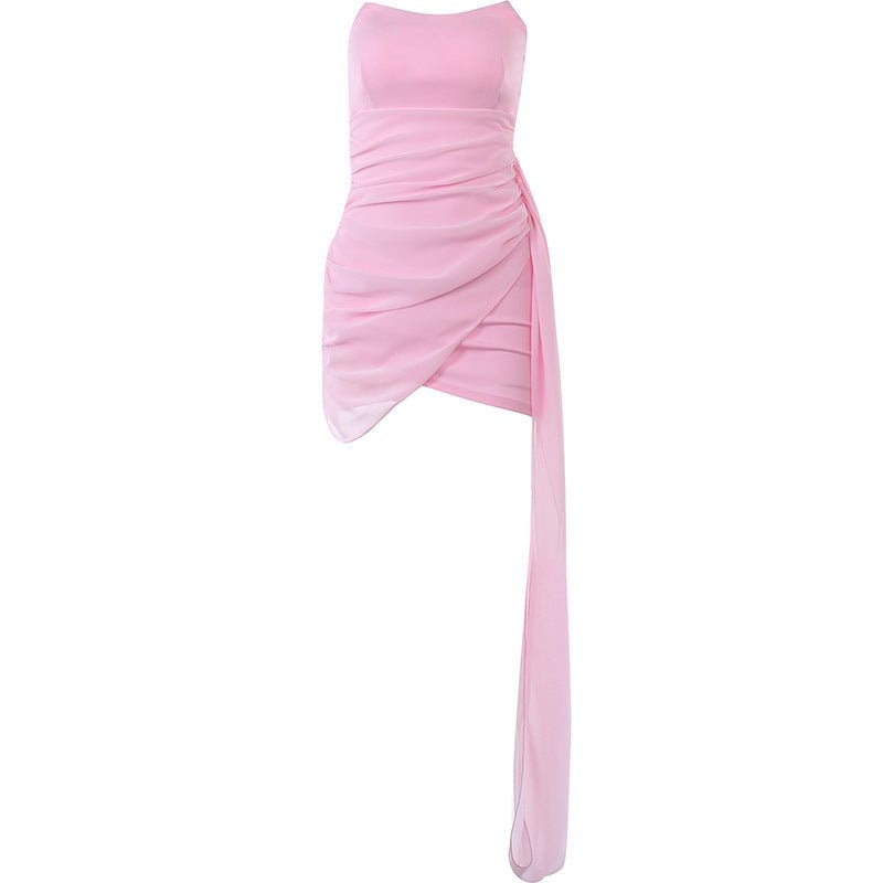 XY23059 Sexy Bodycon Mini Dress with Sheer Ribbons - Bela Fils BoutiqueBela Fils Boutique